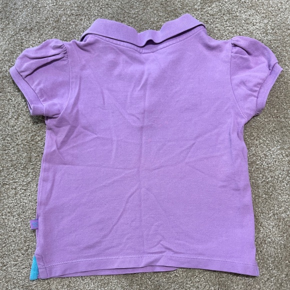 GAP Lilac Kids Polo with Floral Design EUC - Picture 2 of 3